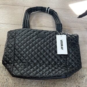 Vooray Black Quilted Travel Bag